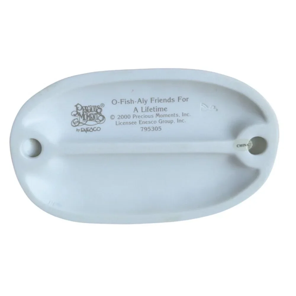 Precious Moments Figurine O-Fish-Aly Friends For A Lifetime By Enesco - Picture 12 of 12